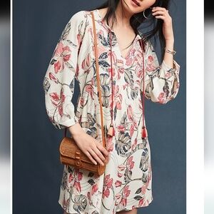 Anthropologie  Inverewe Long Sleeve Floral Dress  Sz.M